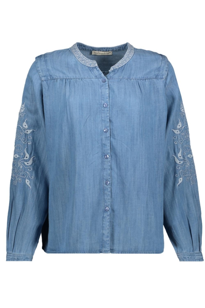BOBBY BLOUSE TENCEL BLUE